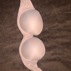 Pink Strapless Push Up Bra ( comes with straps)